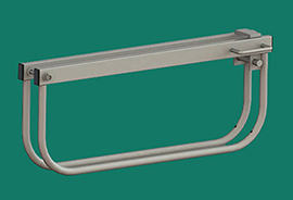 Padlockable Heavy Duty Drop Over Frame For Gate Pairs - Galvanised